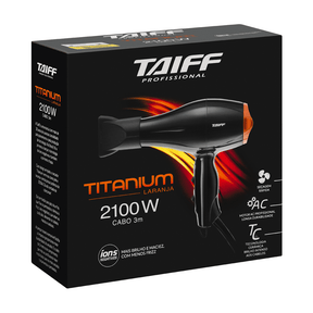 Secador de Cabelo Titanium 2100W Laranja