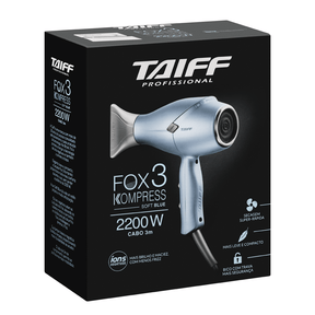 Secador de Cabelo Fox 3 Kompress 2200W Soft Blue