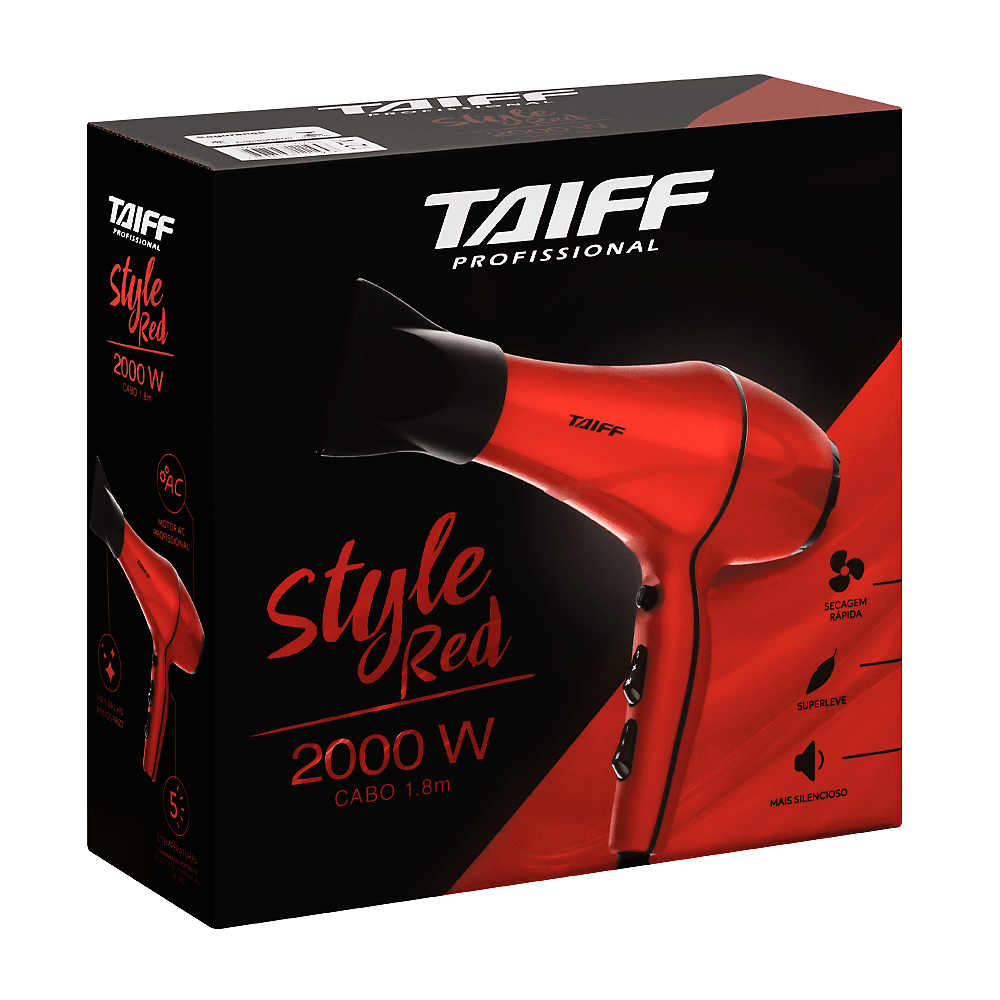 Secador de Cabelo Style Red 2000W